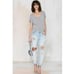 One x OneTeaspoon Awesome Baggies Denim Boyfriend Jeans Distressed Light Wash 28