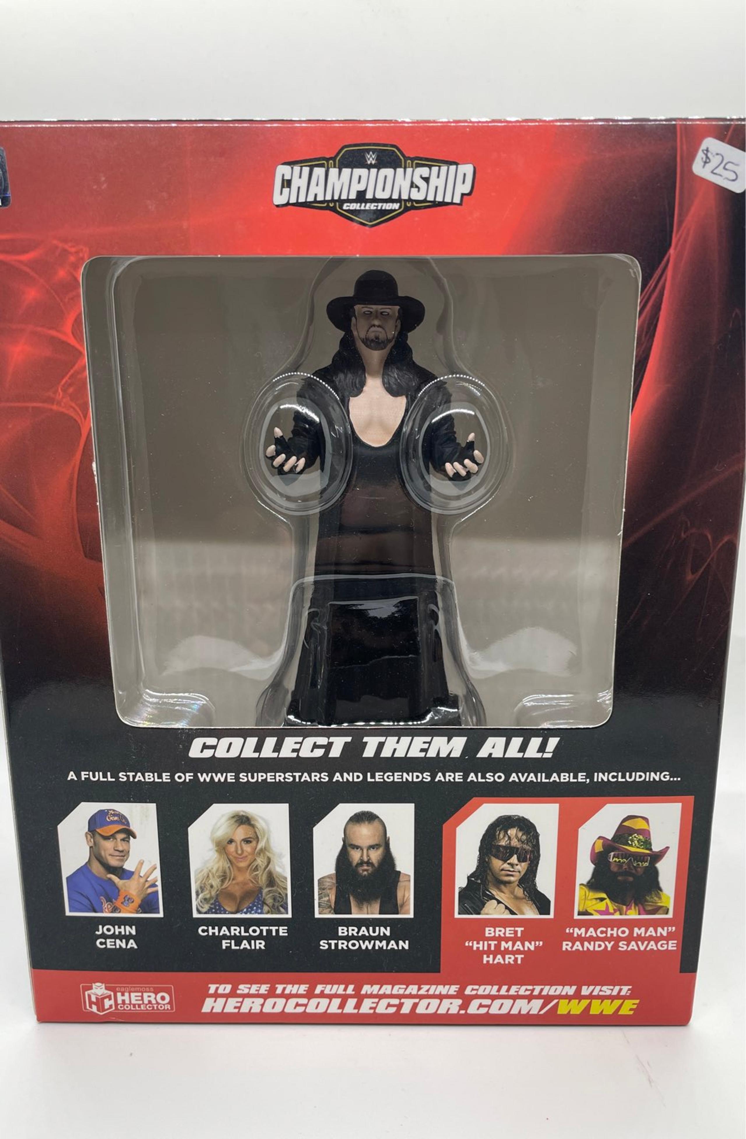 Undertaker figure with collector's magazine
