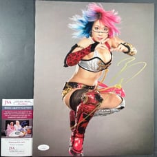 WWE NXT Asuka Signed 11x14 Photo D Autograph Wrestlemania JSA COA