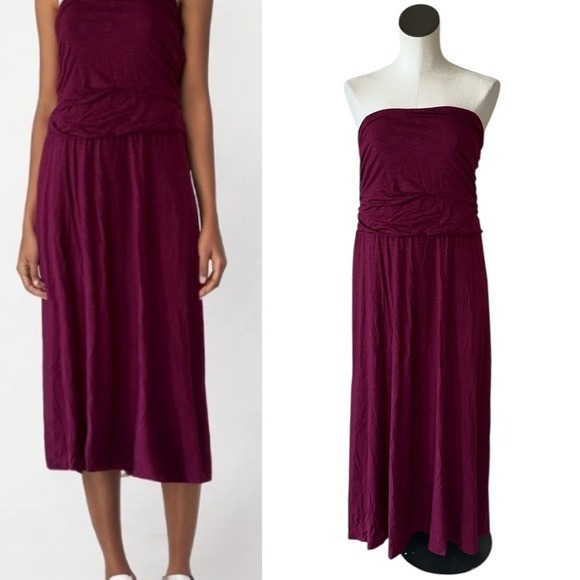 NWOT J.JILL Strapless Ruched Tube Dress Large