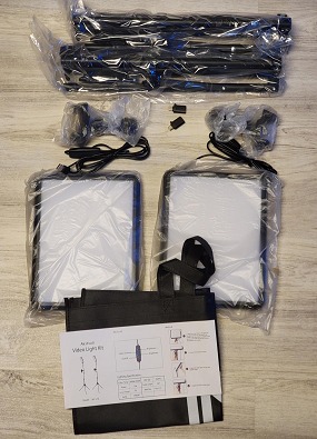 New 2-Pack LED Video Light Kit, Studio Light, 2800-6500K Dimmable
