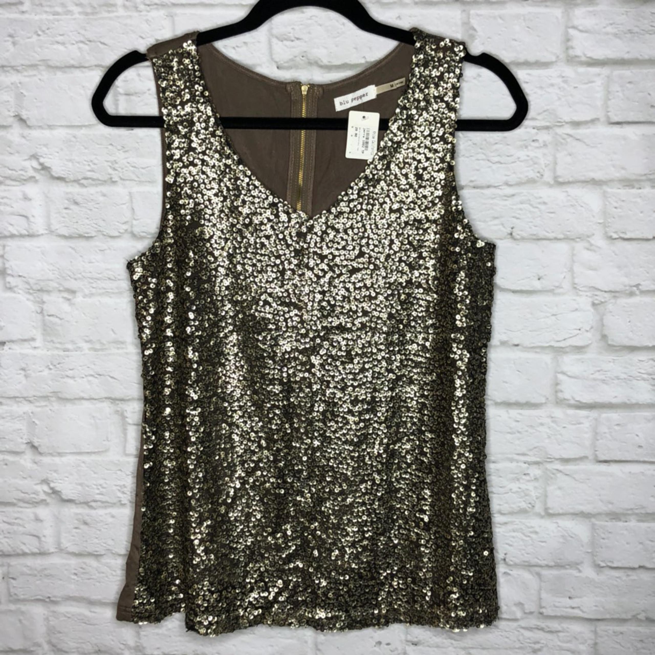 Blu Pepper NWT Sequin Tank