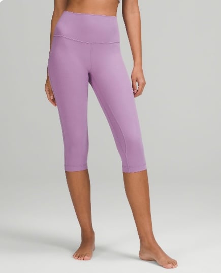 Lululemon Align High-Rise Crop 21 in Wisteria Purple Size 6