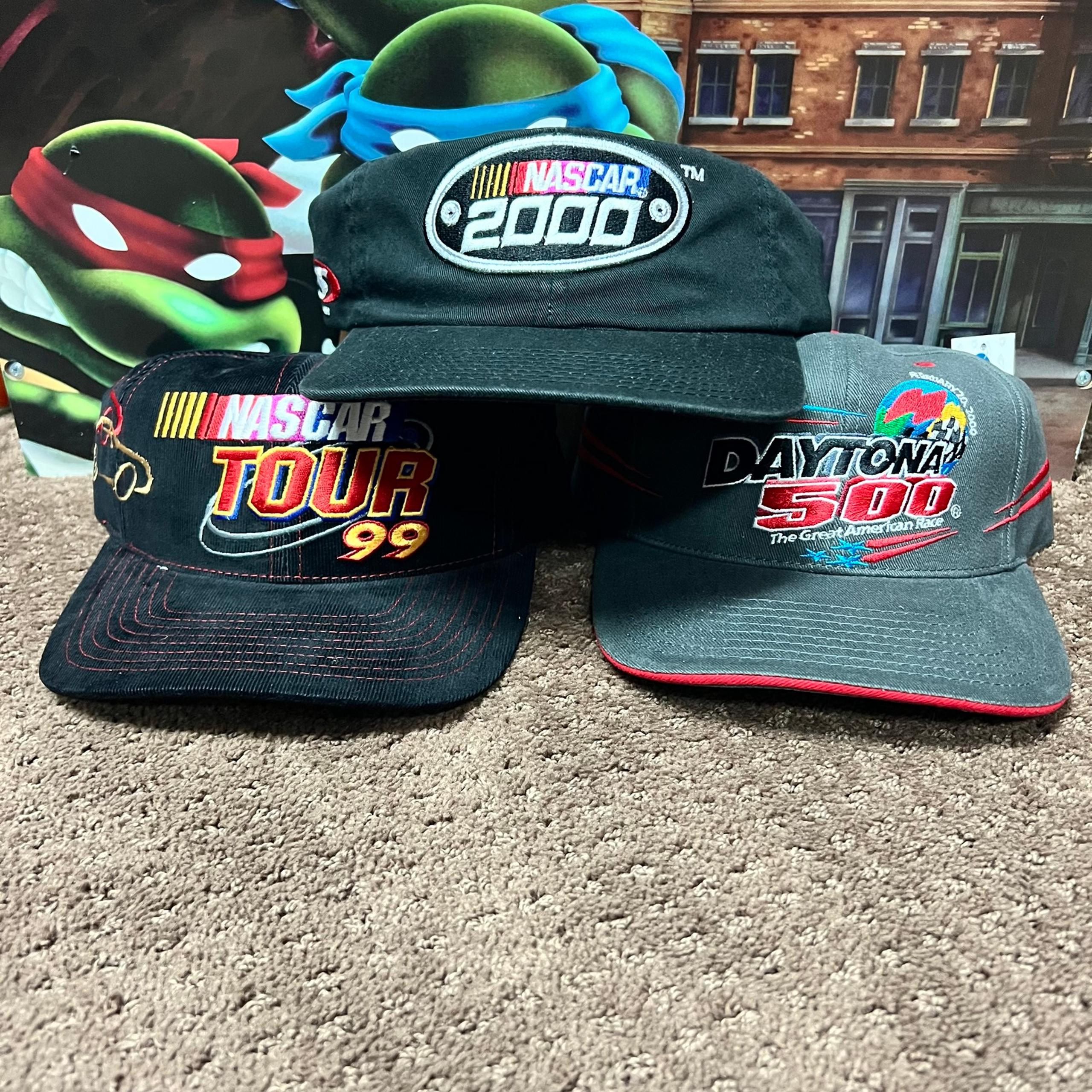 VINTAGE NWT Nascar Hat Cap Racing Team Race Car Mens Y2K 00s Lot Of 3 Hats