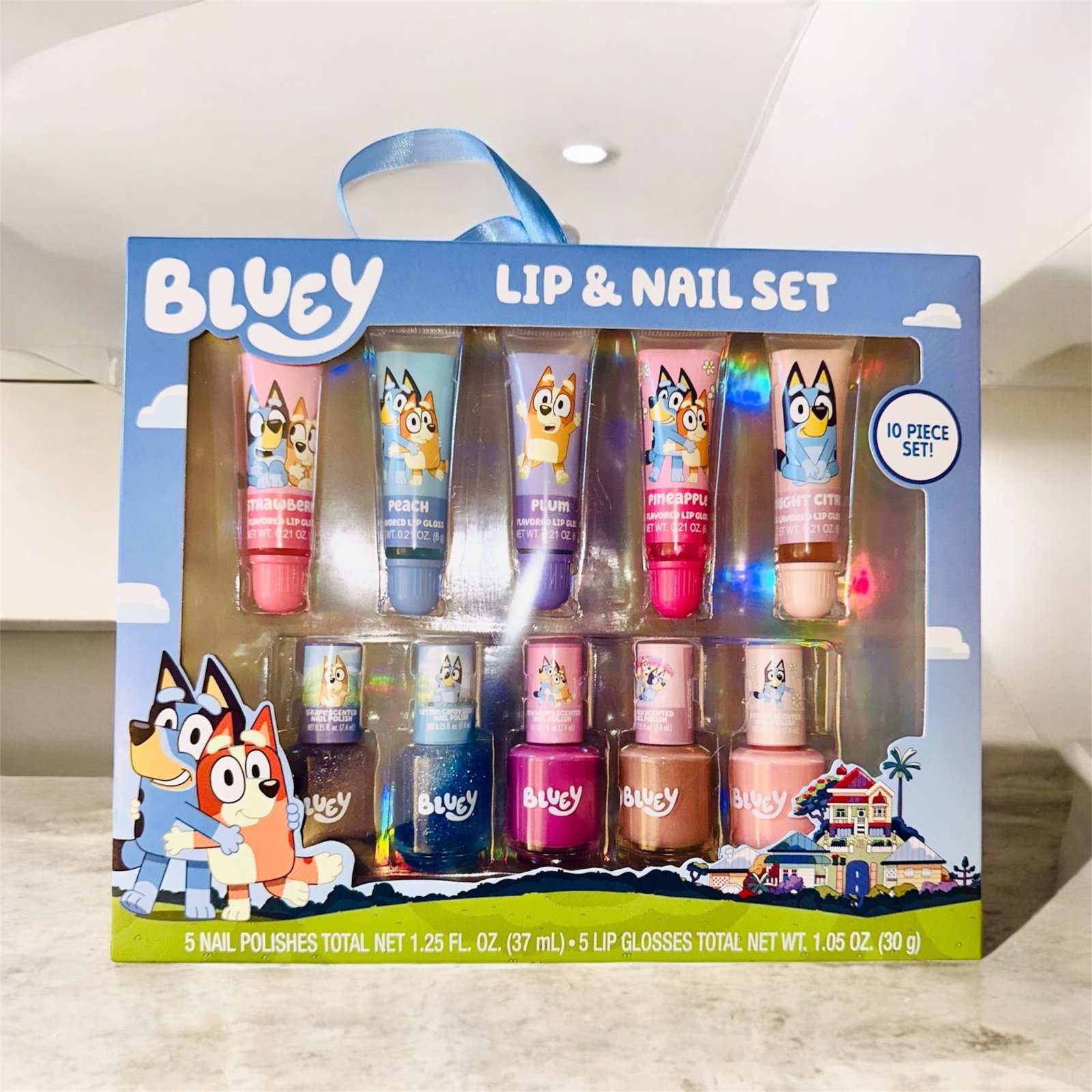 New 10pc Bluey Lip & nail polish set