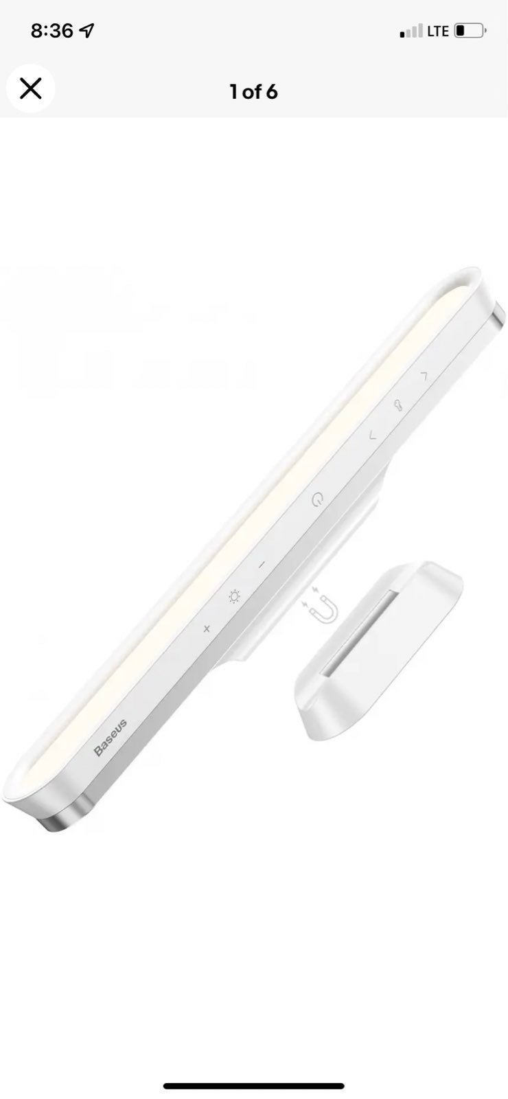 Baseus Magnetic 42LED Wireless Dimmable Light White Install Anywhere