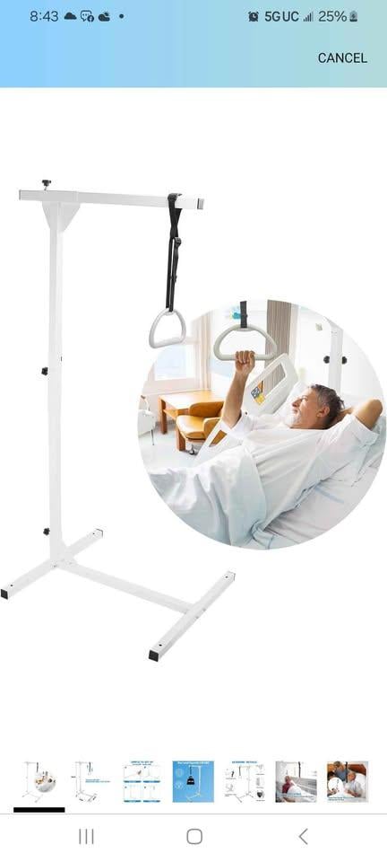 Adjustable Overbed Trapeze Assist Lift - 330 LB Capacity