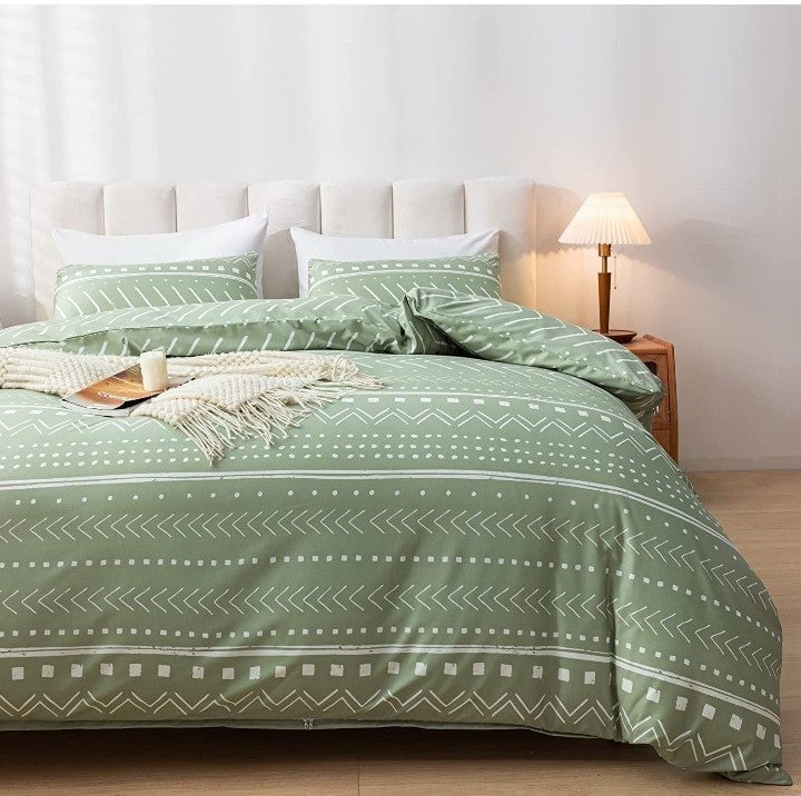 Twin Boho Aztec Bohemian Bed linen set with soft microfiber filling