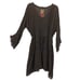 EUC Johnny Was Eyelet Mini Dress with Pockets Black Size Small