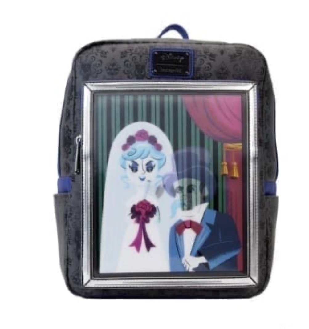 Haunted Mansion The Black Widow Bride Portrait Lenticular Mini Backpack NEW