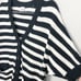 CABI | Striped Knit Oversized Button Front Whistle Cardigan Women’s Size Small