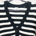 CABI | Striped Knit Oversized Button Front Whistle Cardigan Women’s Size Small