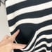 CABI | Striped Knit Oversized Button Front Whistle Cardigan Women’s Size Small