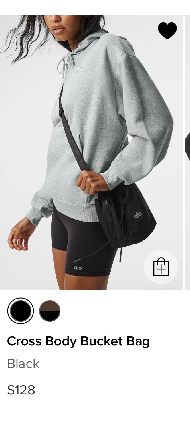 Alo yoga cross body bucket bag new