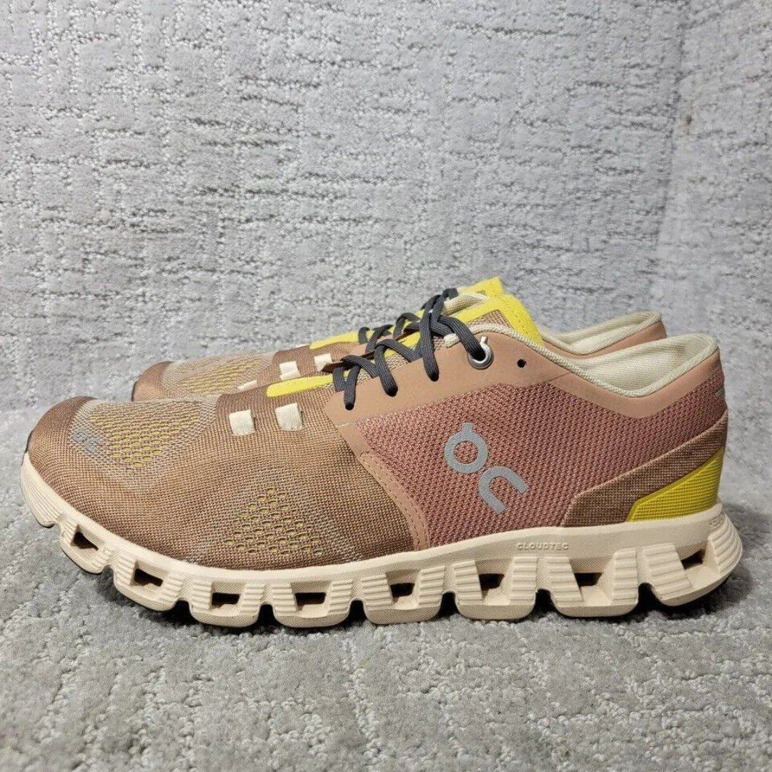 On Cloud X Women’s Size 10.5 US Mocha Sand Lace Up Running Sneakers 40.99239