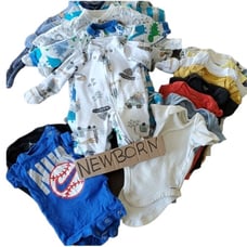 Newborn Baby Boy Clothes Clothing ONE PIECE Sleepers Pjs Pajamas Jammies Feetie