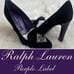 Ralph Lauren Purple Label ‘ Marion Black Velvet Pumps