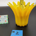 VINTAGE HTF MURANO SUNFLOWER VASES