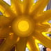 VINTAGE HTF MURANO SUNFLOWER VASES