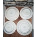 Furio La Primula 4 Piece Yellow & Blue Floral DINNER PLATE SET! Made in Italy