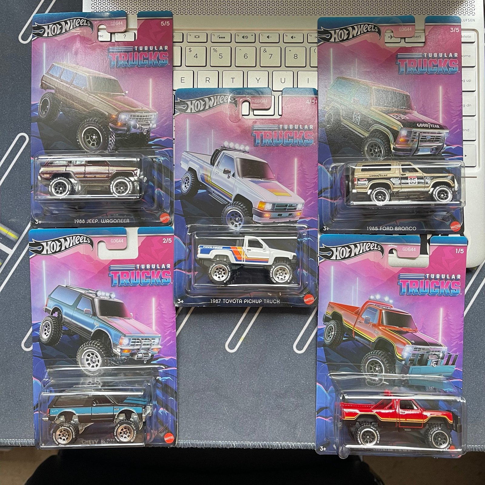 Hot Wheels 2024 Tubular Trucks Walmart Exclusive Complete Set