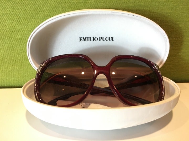 Emilio Pucci Purple/Zebra Sunglasses