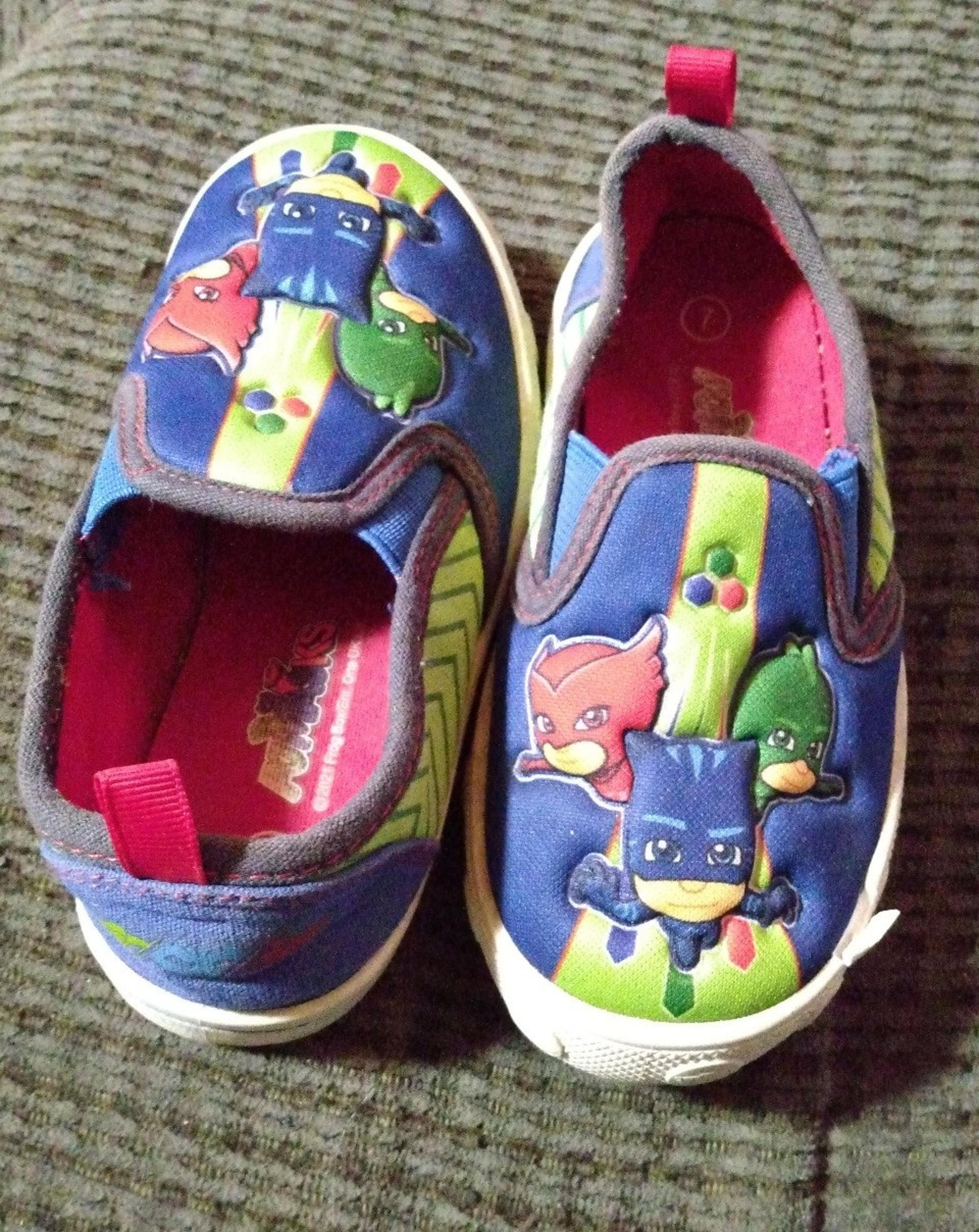 PJ Masks Canvas Slip On Shoes Size 7