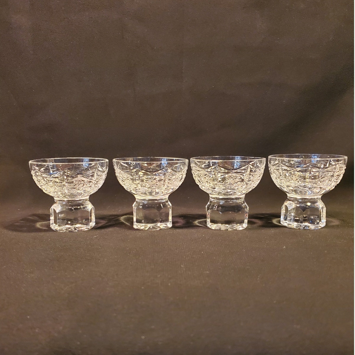 4 Vintage Barware Rogaska Crystal Liqueur Cordial Glasses