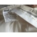 Galina Strapless Tea Length Ivory Lace Wedding Gown