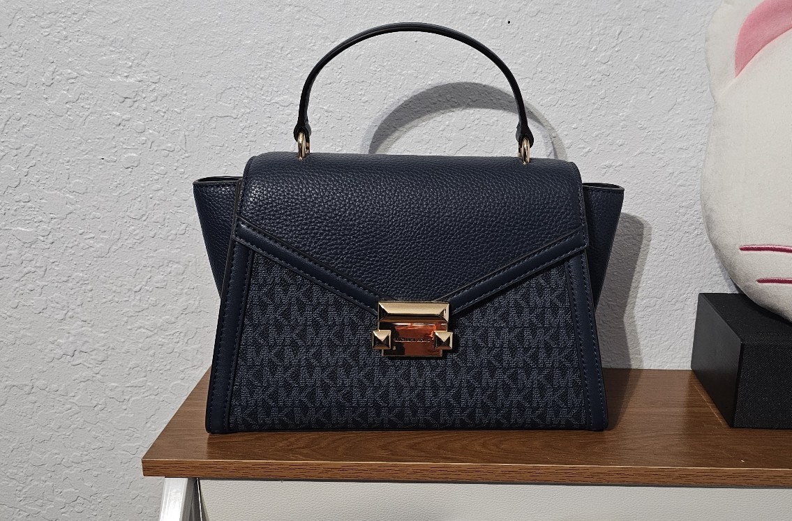 Michael Kors Whitney MD Flap Satchel *without long strap*