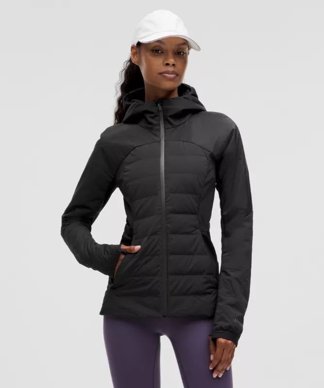Like New Lululemon Down For It All Jacket (Size 6, Black)
