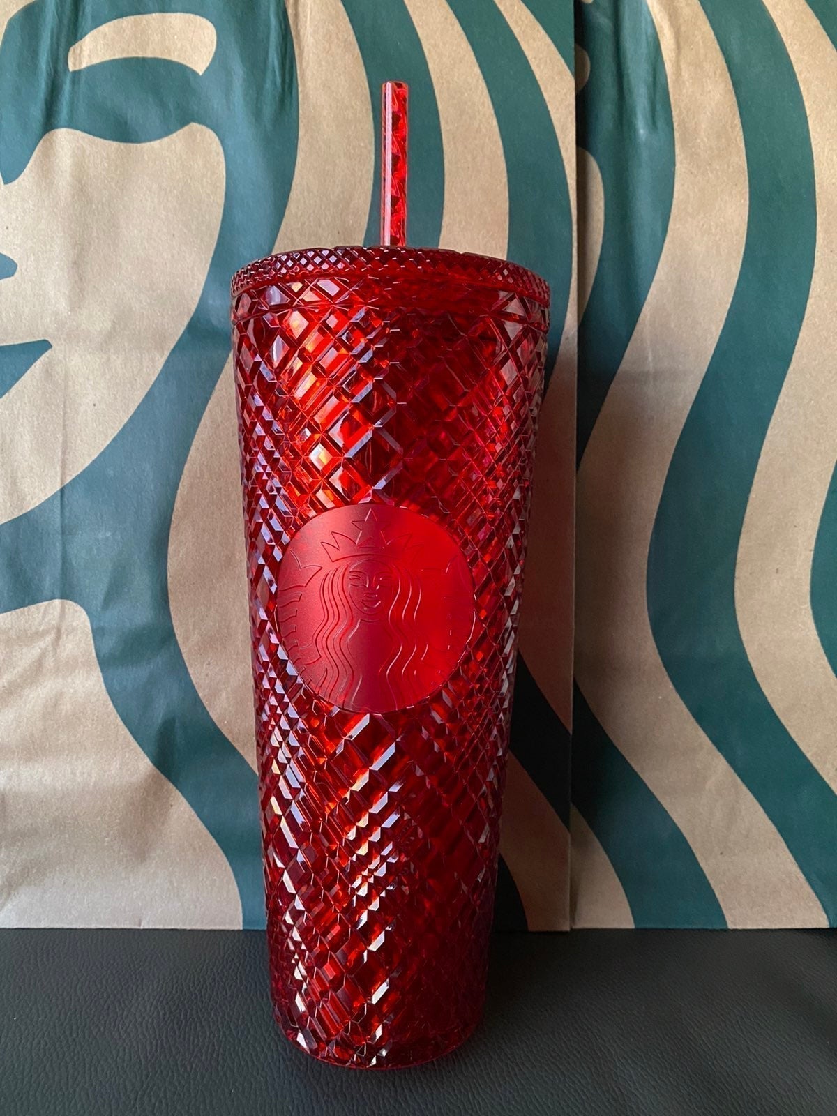 Starbucks Tumbler - Red Jeweled - Holiday 2021 - Venti 24oz