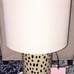 Kate Spade Vintage Tan Lamp with Multi-Pattern NEW