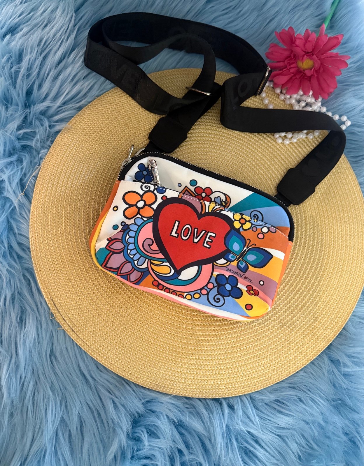 Brighton Power Of Love Crossbody Bag NWOT