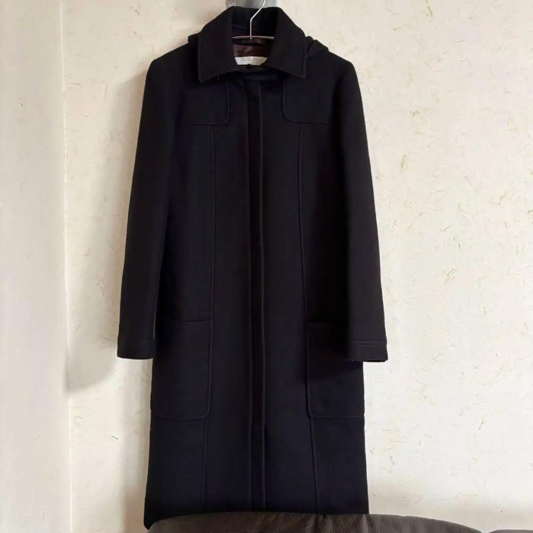 最新作の MIU Hood with Coat Long Archive MIU ジャケット・アウター