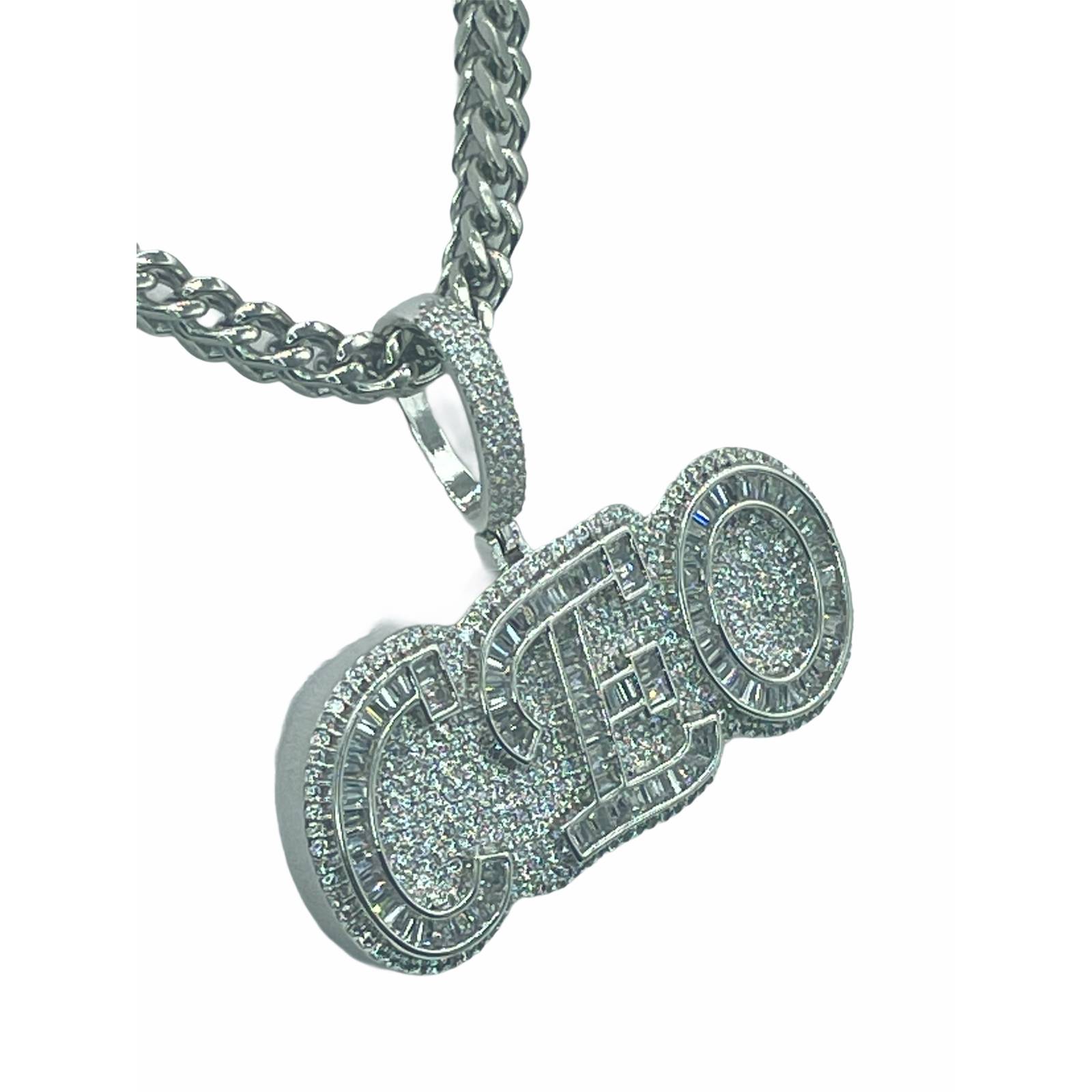 CEO Pendant Necklace 14K Gold Finish