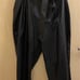 Express Vegan Leather Belted Ankle Pant