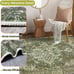 NEW Washable Vintage Area Rugs 5×7 Traditional Olive Green Large Carpet
