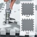 Rubber 18 Tiles Interlocking Puzzle Foam Floor Mats - Baby Play Mat