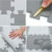 Rubber 18 Tiles Interlocking Puzzle Foam Floor Mats - Baby Play Mat