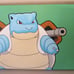 Hand Painted Pokemon Wall Art: Blastoise - 24 in. x 13 in.