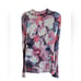 Pilcro Anthropologie XL Purple Floral Ribbed Velvet Luxury Career Y2K Turtleneck