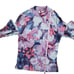 Pilcro Anthropologie XL Purple Floral Ribbed Velvet Luxury Career Y2K Turtleneck
