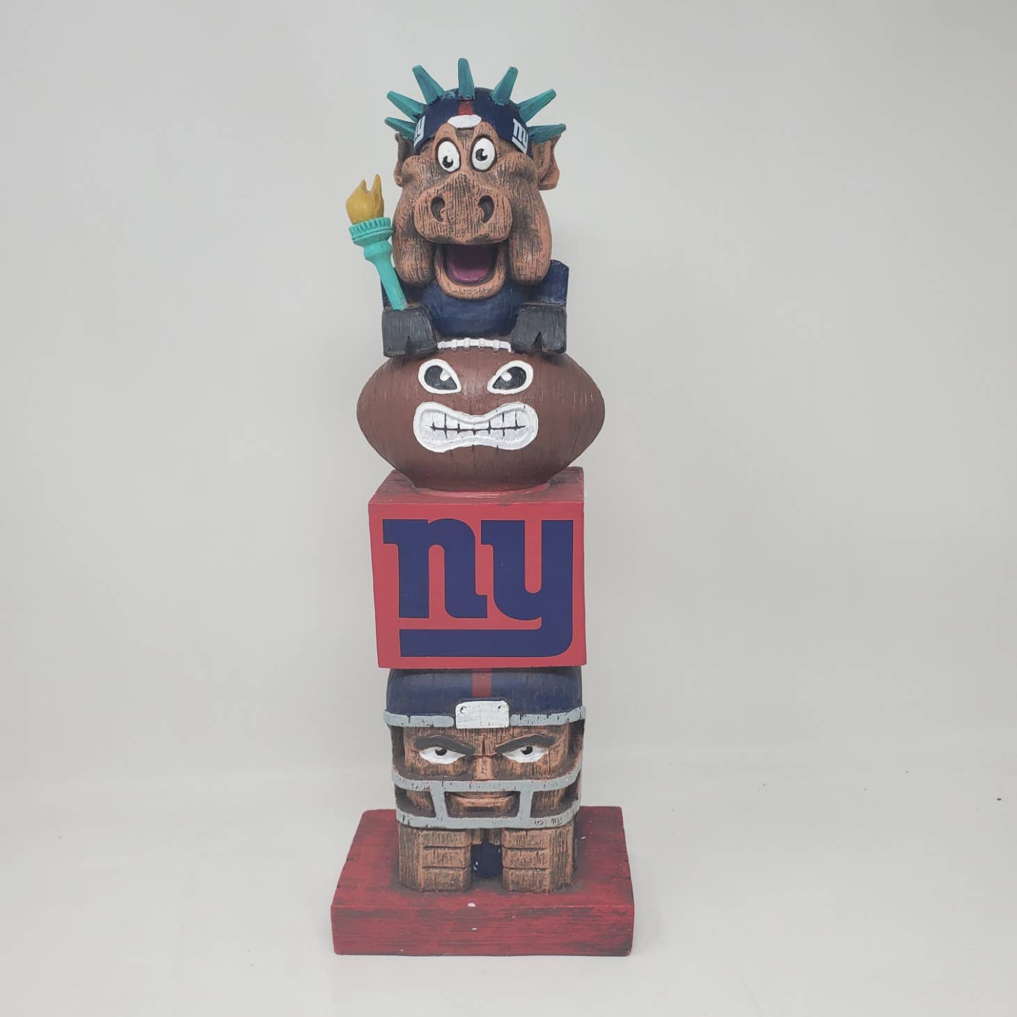 New NFL 16 inch Team Tiki Totem New York Giants