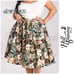 Hell Bunny Adelaida Vintage Tropical Summer Flowers Swing Skirt 4X fits 3X