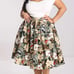 Hell Bunny Adelaida Vintage Tropical Summer Flowers Swing Skirt 4X fits 3X