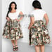 Hell Bunny Adelaida Vintage Tropical Summer Flowers Swing Skirt 4X fits 3X