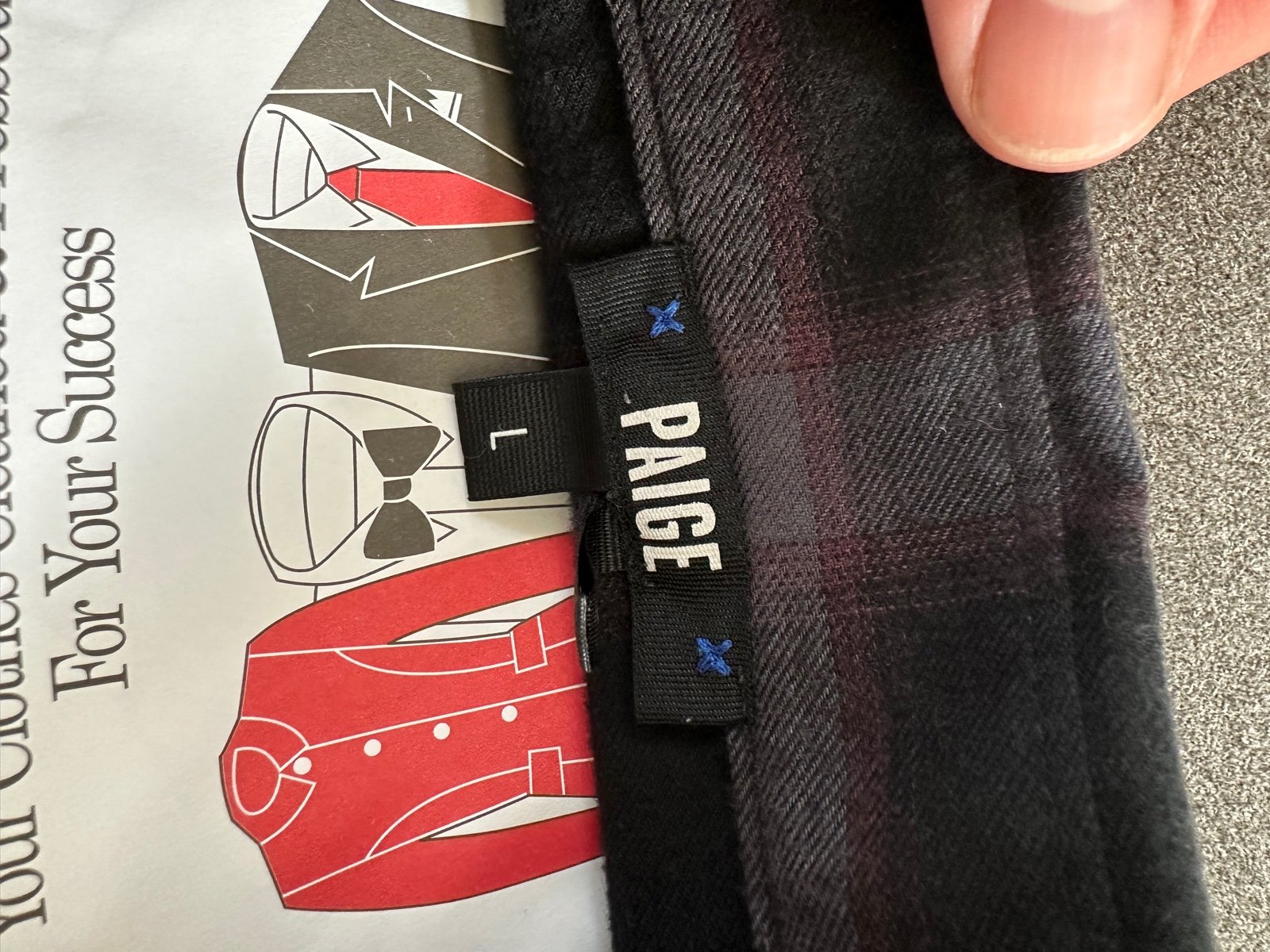 Paige Men’s button down, size L