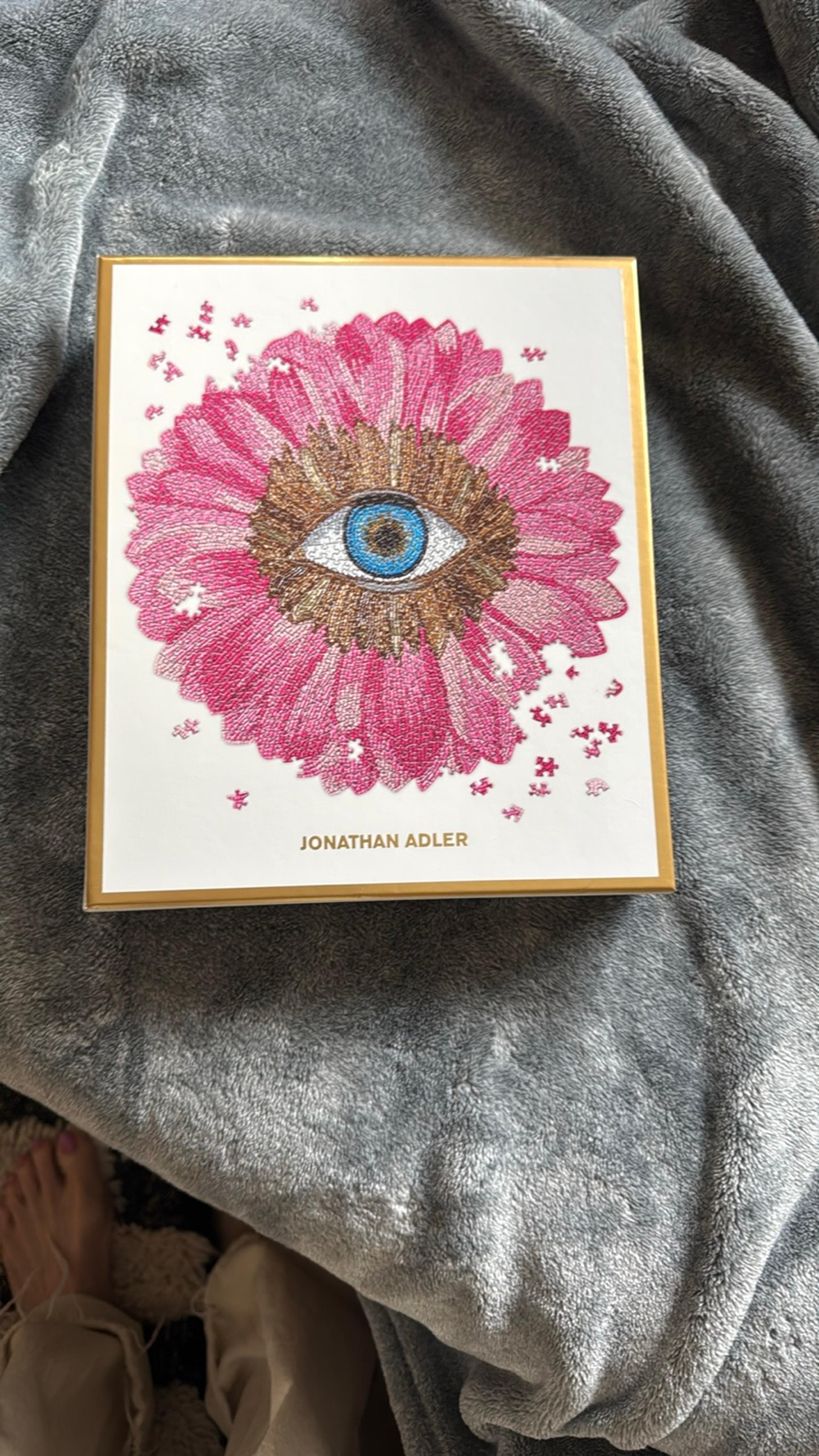 Jonathan Adler Pink Floral Eye Artwork 750pc puzzle