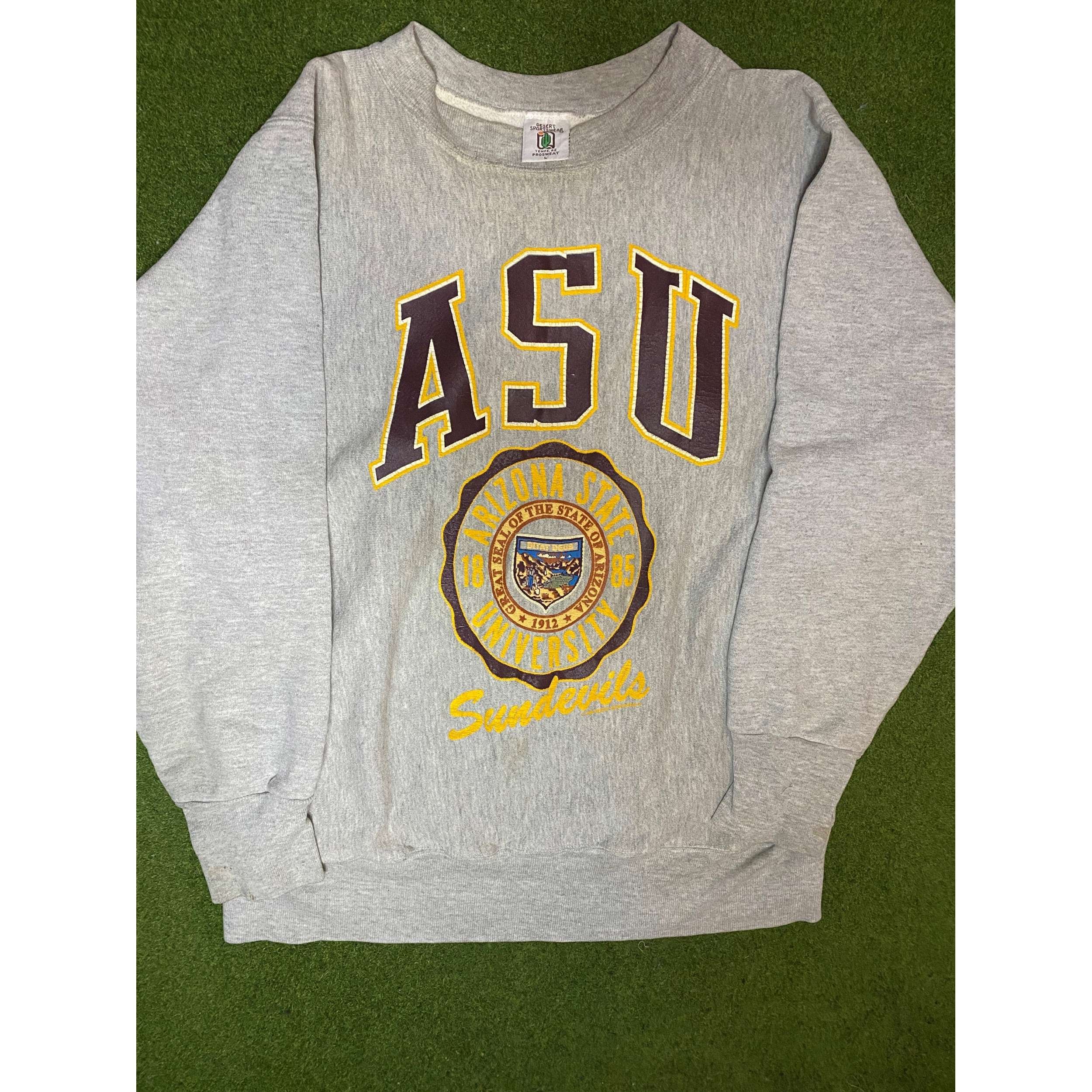 1992 Arizona State Sun Devils - Vintage University Crewneck Sweatshirt (Large)